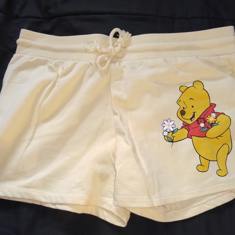 Yellow Winnie the Pooh Shorts